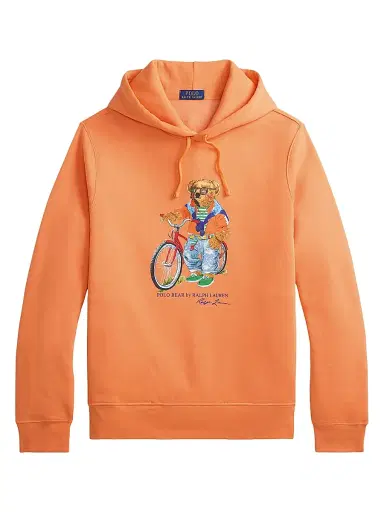 Polo Ralph Lauren Men's Preppy Polo Bear Fleece Hoodie - Poppy Summer Bear | Thumbnail 1