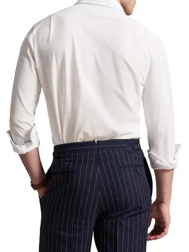 Polo Ralph Lauren Men's Lux Micro Pique-Knit Cotton Shirt - White - Size XXL | Thumbnail 4