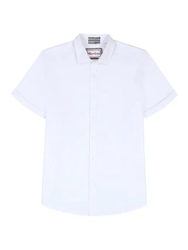Robert Graham Men's Sutton Solid Linen-Cotton Shirt - White
