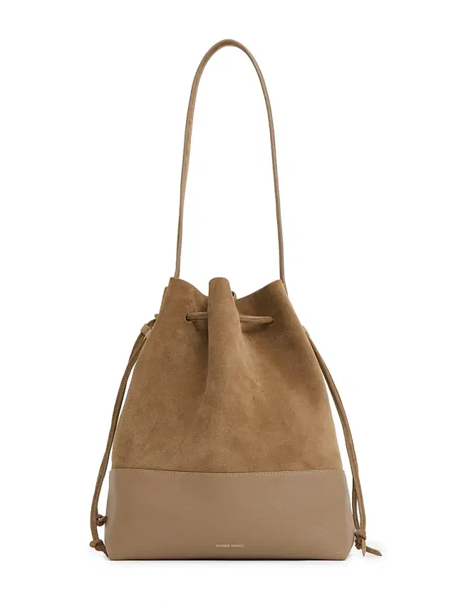 Mansur Gavriel Women's Leather & Suede Drawstring Bucket Bag - Anise