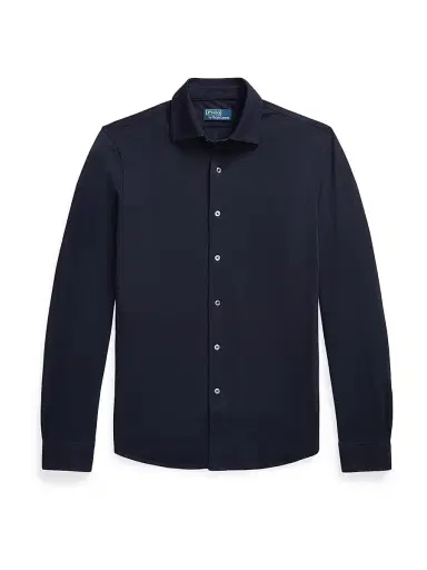 Polo Ralph Lauren Men's Lux Micro Pique-Knit Cotton Shirt - Rl Navy - Size XXL | Thumbnail 1 Polo Ralph Lauren Men's Lux Micro Pique-Knit Cotton Shirt - Rl Navy - Size XXL | Thumbnail 1