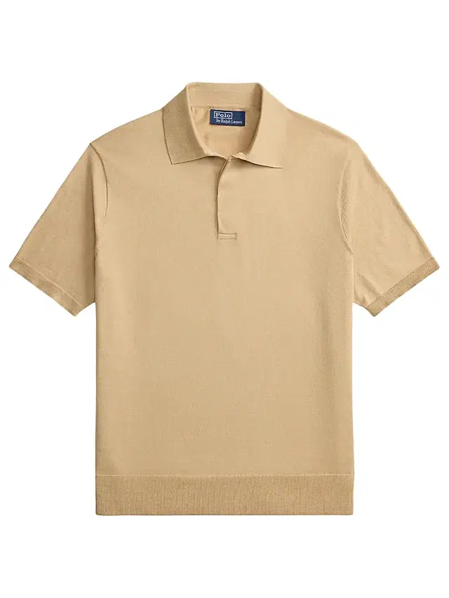 Polo Ralph Lauren Men's Cutaway Collar Cotton Polo Shirt - Classic Tan