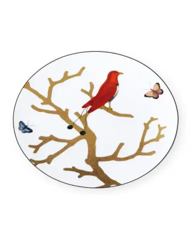 Bernardaud Aux Oiseaux Coupe Salad Plate, 8.3" | Thumbnail 2