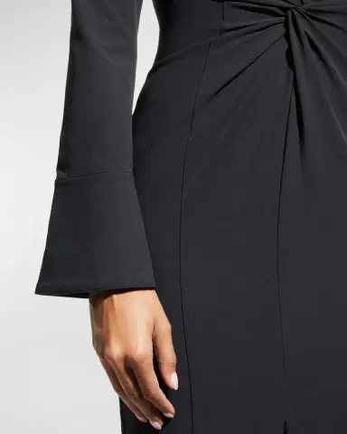 Cinq à Sept Mckenna Collared Midi Dress | Thumbnail 7