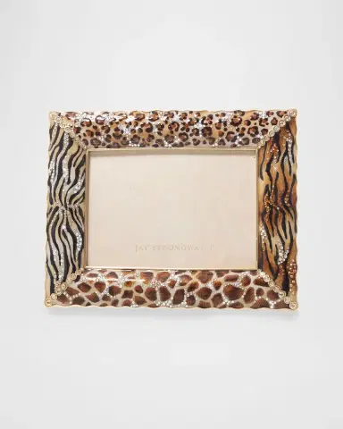 Jay Strongwater 5" x 7" Mixed Animal-Print Picture Frame | Thumbnail 2 Jay Strongwater 5" x 7" Mixed Animal-Print Picture Frame | Thumbnail 2