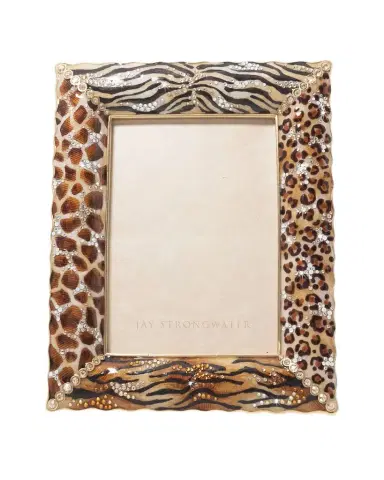 Jay Strongwater 5" x 7" Mixed Animal-Print Picture Frame | Thumbnail 1 Jay Strongwater 5" x 7" Mixed Animal-Print Picture Frame | Thumbnail 1