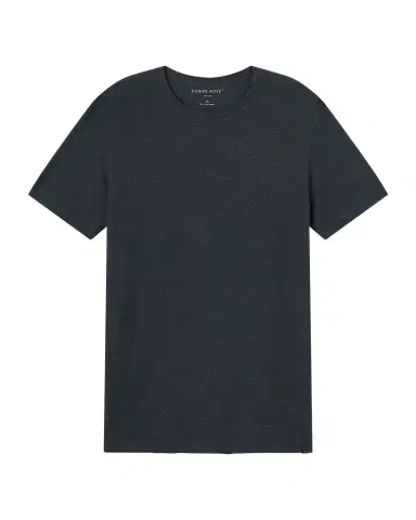 Derek Rose Men's Marl Crewneck Short-Sleeve Knit Tee | Thumbnail 1 Derek Rose Men's Marl Crewneck Short-Sleeve Knit Tee | Thumbnail 1
