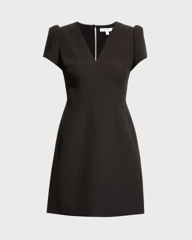 Milly Atalie Short Cady Dress | Thumbnail 2 Milly Atalie Short Cady Dress | Thumbnail 2