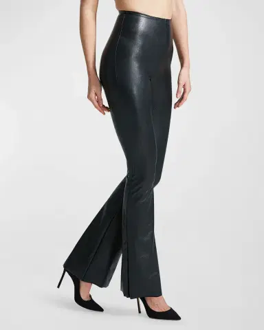 Commando Faux-Leather Flared Leggings | Thumbnail 3