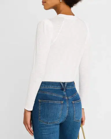 Veronica Beard Mason Long-Sleeve Baseball Tee | Thumbnail 3