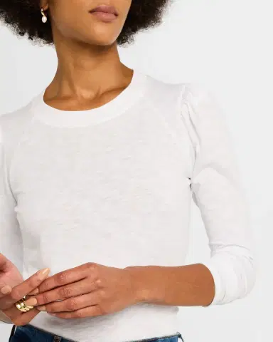 Veronica Beard Mason Long-Sleeve Baseball Tee | Thumbnail 5