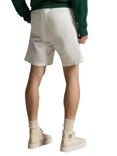 Polo Ralph Lauren Men's Logo Featherweight Cotton Twill Shorts - Ceramic White | Thumbnail 3