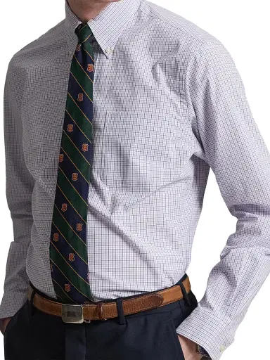 Polo Ralph Lauren Men's Poplin Button-Up Sport Shirt - Lavender Blue Multi - Size XXL | Thumbnail 5 Polo Ralph Lauren Men's Poplin Button-Up Sport Shirt - Lavender Blue Multi - Size XXL | Thumbnail 5