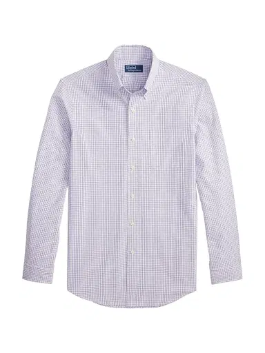 Polo Ralph Lauren Men's Poplin Button-Up Sport Shirt - Lavender Blue Multi - Size XXL | Thumbnail 1 Polo Ralph Lauren Men's Poplin Button-Up Sport Shirt - Lavender Blue Multi - Size XXL | Thumbnail 1