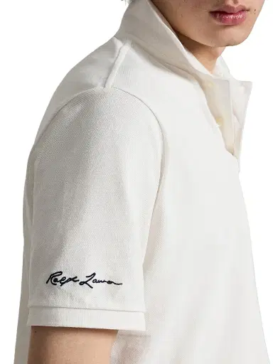 Polo Ralph Lauren Men's Yankees Mesh Knit Polo Shirt - Deckwash White - Size XXL | Thumbnail 7