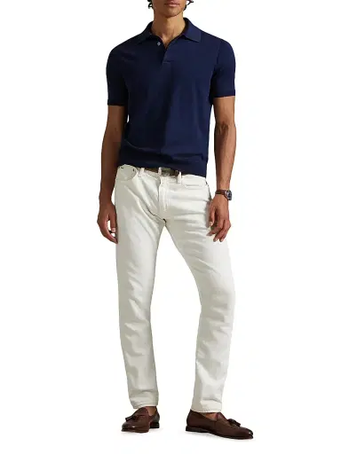 Polo Ralph Lauren Men's Cutaway Collar Cotton Polo Shirt | Thumbnail 6 Polo Ralph Lauren Men's Cutaway Collar Cotton Polo Shirt | Thumbnail 6