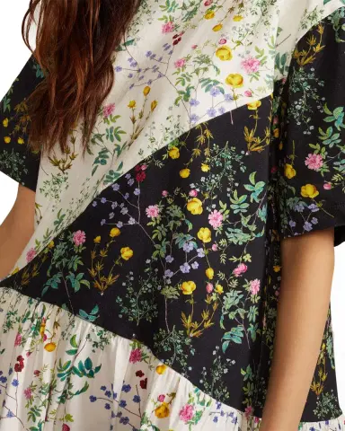 Cynthia Rowley Demi Patchwork Tee Dress | Thumbnail 4 Cynthia Rowley Demi Patchwork Tee Dress | Thumbnail 4