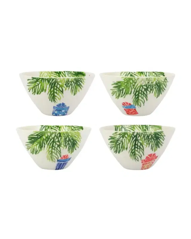 Vietri Nutcrackers Assorted Cereal Bowls, Set of 4