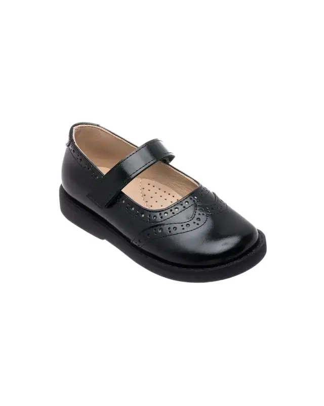Elephantito Girl 's Spectator Perforated Mary Jane Shoes, Baby/Toddler/Kids
