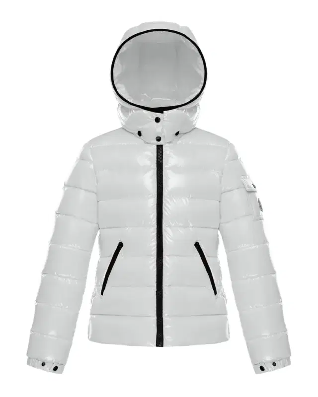 Moncler Girl 's Bady Quilted Logo Jacket, Size 8-14