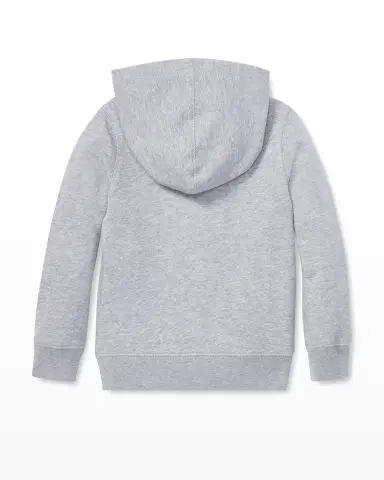 Polo Ralph Lauren Girl's Drapey Terry Zip Hoodie, Size -6X | Thumbnail 2 Polo Ralph Lauren Girl's Drapey Terry Zip Hoodie, Size -6X | Thumbnail 2