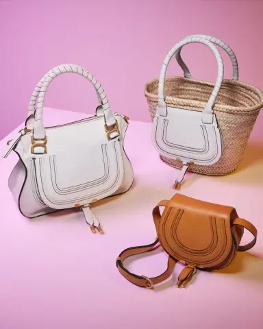 Chloé Marcie Medium Double Carry Satchel Bag in Grained Leather | Thumbnail 4 Chloé Marcie Medium Double Carry Satchel Bag in Grained Leather | Thumbnail 4