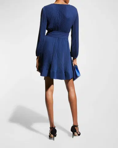 Milly Liv Pleated Dress | Thumbnail 4 Milly Liv Pleated Dress | Thumbnail 4