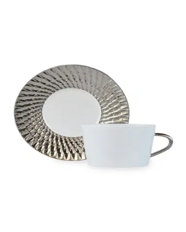Bernardaud Twist Platinum Tea Saucer Only | Thumbnail 2