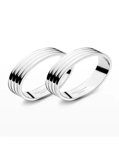 Georg Jensen Bernadotte 2-Piece Napkin Ring Set | Thumbnail 2