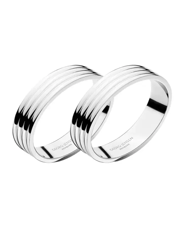 Georg Jensen Bernadotte 2-Piece Napkin Ring Set