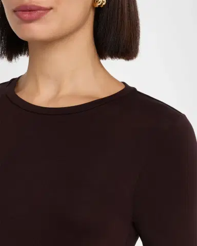 Majestic Filatures Soft Touch Flat-Edge Long-Sleeve Crewneck Top | Thumbnail 5 Majestic Filatures Soft Touch Flat-Edge Long-Sleeve Crewneck Top | Thumbnail 5