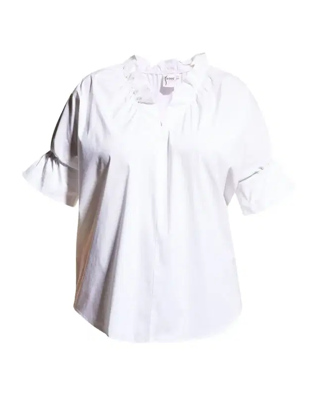 Finley Plus Size Crosby Solid Ruffle Shirt