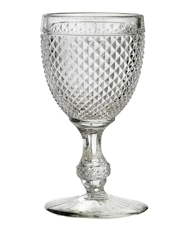 Vista Alegre Bicos Clear Water Goblet Glass