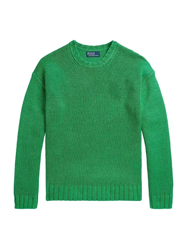 Polo Ralph Lauren Men's Linen Crewneck Sweater - Stem