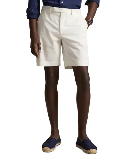 Polo Ralph Lauren Men's Stretch-Cotton Twill Shorts - White | Thumbnail 3 Polo Ralph Lauren Men's Stretch-Cotton Twill Shorts - White | Thumbnail 3
