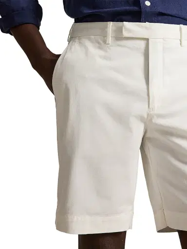 Polo Ralph Lauren Men's Stretch-Cotton Twill Shorts - White | Thumbnail 5 Polo Ralph Lauren Men's Stretch-Cotton Twill Shorts - White | Thumbnail 5