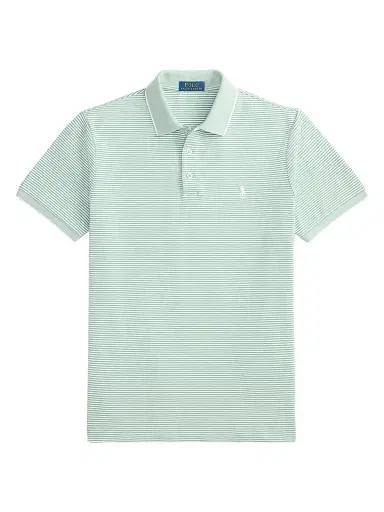 Polo Ralph Lauren Men's Stretch-Cotton Mesh Knit Polo Shirt - Faded Mint White - Size XXL | Thumbnail 1 Polo Ralph Lauren Men's Stretch-Cotton Mesh Knit Polo Shirt - Faded Mint White - Size XXL | Thumbnail 1