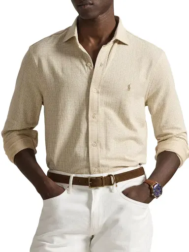 Polo Ralph Lauren Men's Checked Cotton Logo Sport Shirt | Thumbnail 3 Polo Ralph Lauren Men's Checked Cotton Logo Sport Shirt | Thumbnail 3