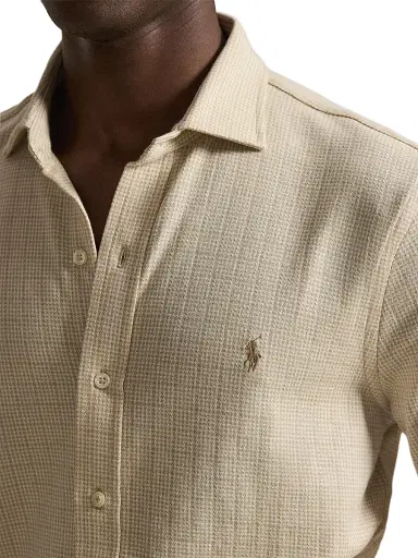 Polo Ralph Lauren Men's Checked Cotton Logo Sport Shirt | Thumbnail 5 Polo Ralph Lauren Men's Checked Cotton Logo Sport Shirt | Thumbnail 5