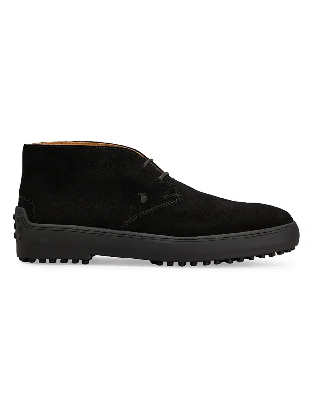 Tod's Men's Gommino Suede Desert Ankle Boots - Nero