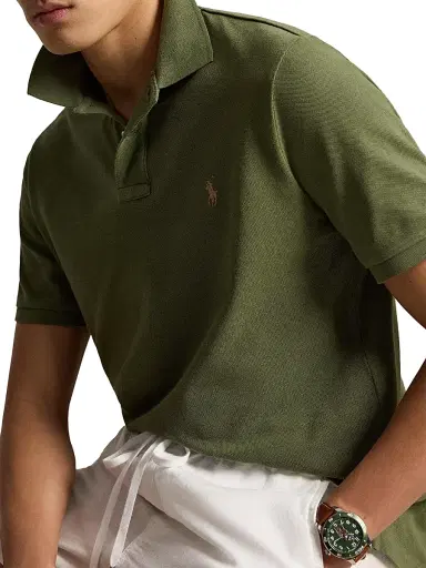 Polo Ralph Lauren Men's Logo Cotton Mesh Polo | Thumbnail 5 Polo Ralph Lauren Men's Logo Cotton Mesh Polo | Thumbnail 5