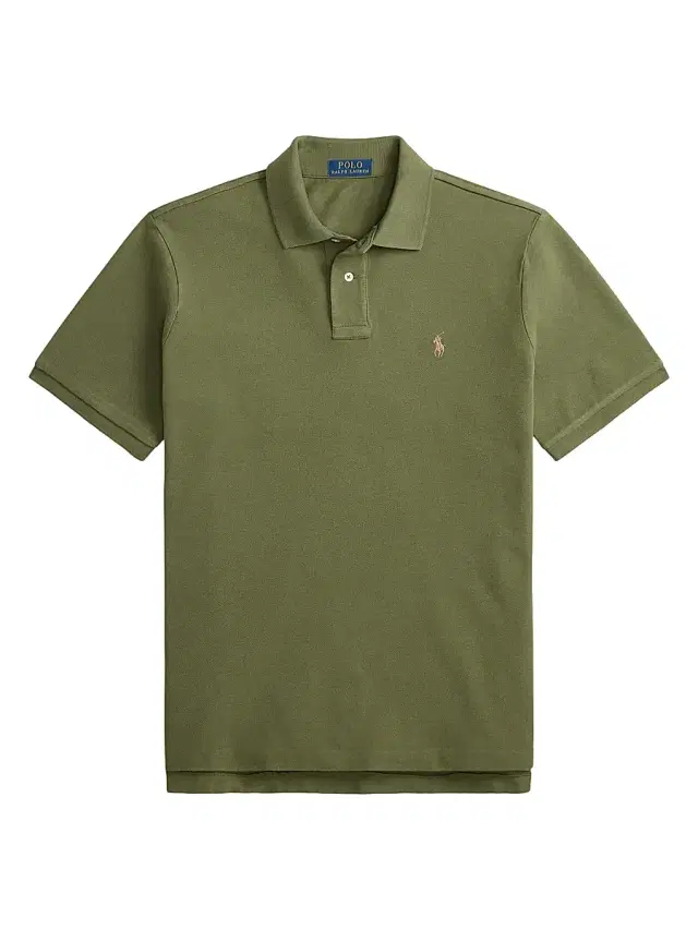 Polo Ralph Lauren Men's Logo Cotton Mesh Polo - Supply Olive