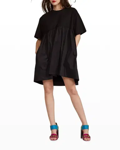 Cynthia Rowley Bree Combo T-Shirt Dress | Thumbnail 1 Cynthia Rowley Bree Combo T-Shirt Dress | Thumbnail 1
