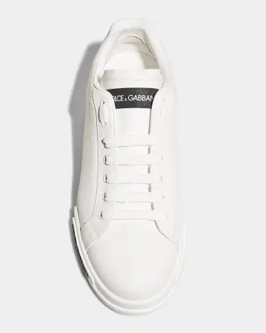 Dolce & Gabbana Men's Portofino Calf Leather Low-Top Sneakers | Thumbnail 5 Dolce & Gabbana Men's Portofino Calf Leather Low-Top Sneakers | Thumbnail 5