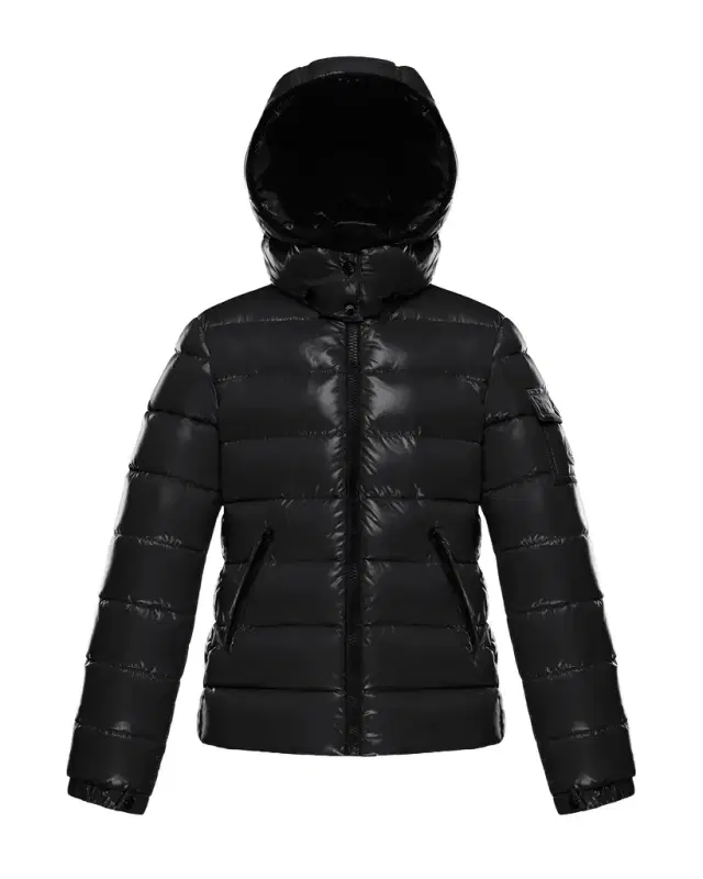 Moncler Girl 's Bady Quilted Logo Jacket, Size -14