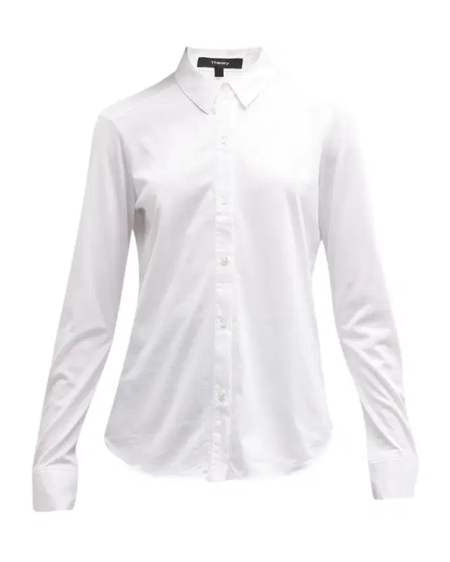 Theory Riduro Organic Cotton Button-Up Shirt
