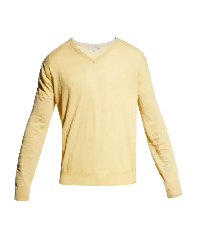 Men 's Extra Lightweight Wool-Cashmere V-Neck Sweater