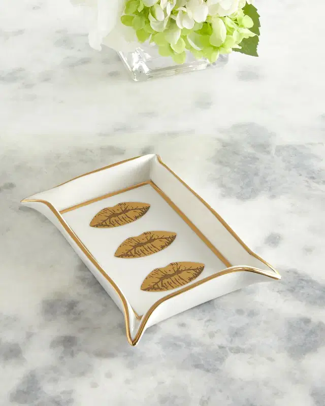 Jonathan Adler Lips Porcelain Valet Tray
