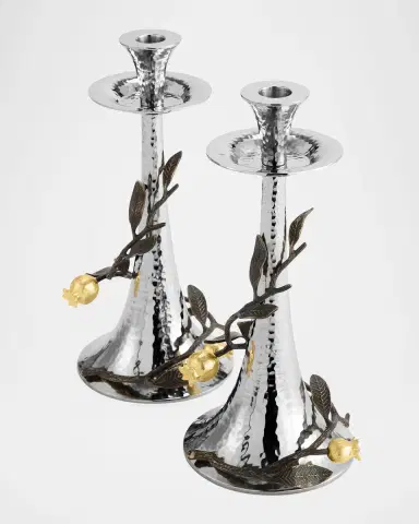 Michael Aram Pomegranate Candleholders, Set of Two | Thumbnail 4 Michael Aram Pomegranate Candleholders, Set of Two | Thumbnail 4