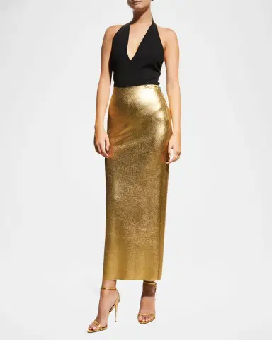 Tom Ford Lock Metallic Stiletto Sandals | Thumbnail 2 Tom Ford Lock Metallic Stiletto Sandals | Thumbnail 2